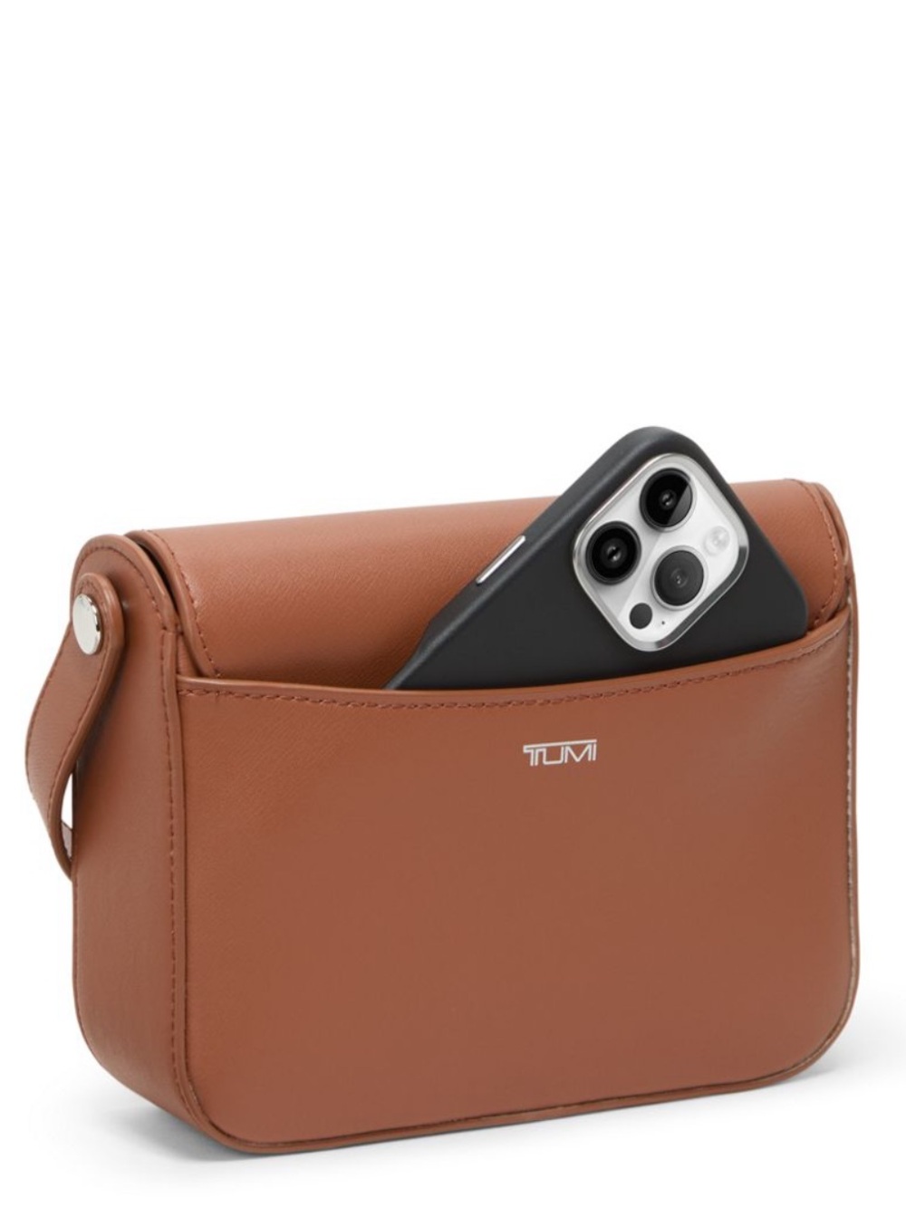 TUMI Olas Small Premium Leather Shoulder Bag (Color : Sienna) - Picture 3 of 16